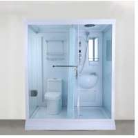 Luxury portable prefab sanitary bathroom modular portable mobile toilets shower cabin